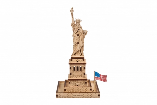 3D Wooden Model of the Statue of Liberty