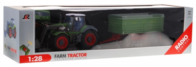 Tractor met laadbak en aanhanger voor kinderen 3+