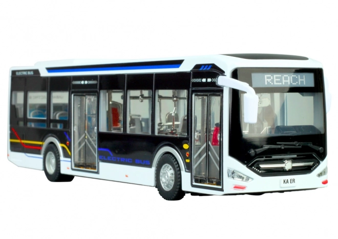 Elektrische stadsbus 1:42 Metalen lichten wit