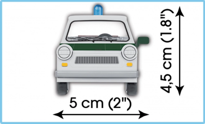 COBI 24541 Trabant 601 Politie, 1:35, 82 st