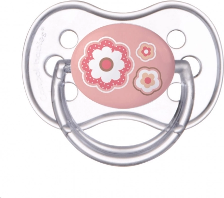 Canpol babies sucette en silicone symétrique pour bébés 6–18 mois Newborn Baby rose
