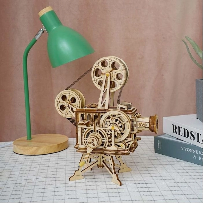 RoboTime 3D houten mechanische puzzel Filmprojector