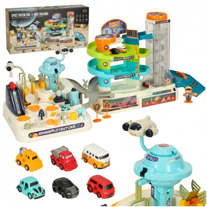 Multifunctionele autotrack met kosmisch parkeren en lift XXL 2in1