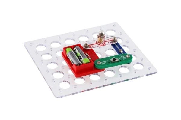 Geheimen van elektronica 80 experimenten mini op batterijen in doos 24x18x4cm vanaf 6 jaar