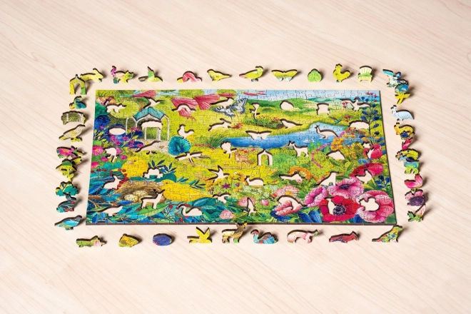 Houten puzzel Wilde tuin 500 stukjes