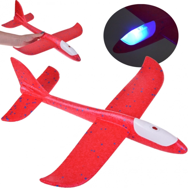 Planeur lanceur en mousse avec éclairage LED