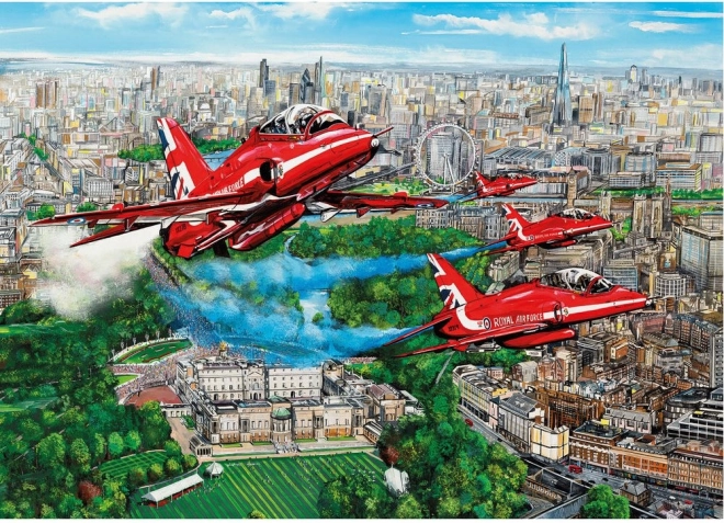 Puzzle Red Arrows au-dessus de Londres 1000 pièces
