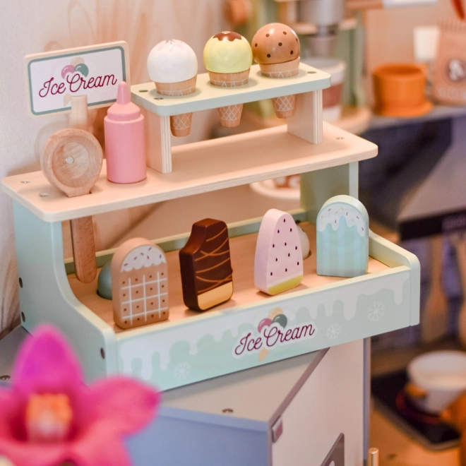 houten ijskraam Woopie Green, speelset