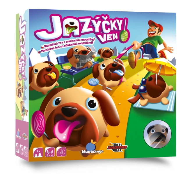 Tongues Out! Memory Game with Pugs