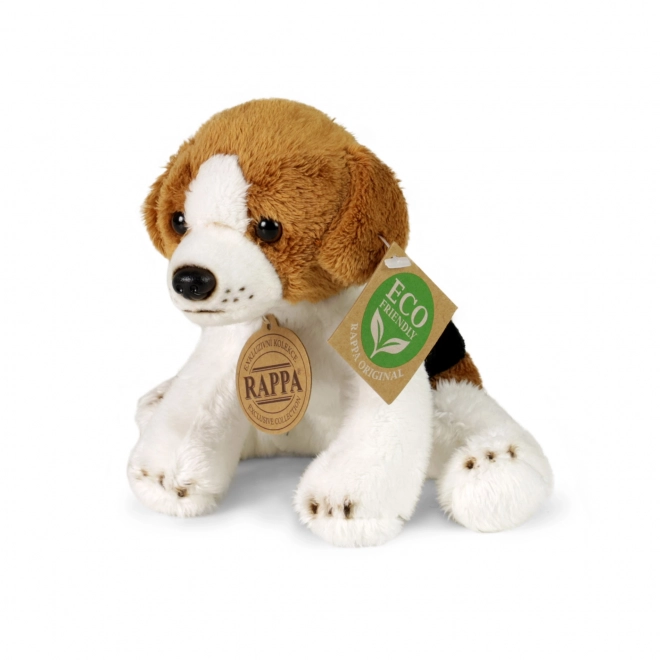 Pluche zittende hond 14 cm MILIEUVRIENDELIJK