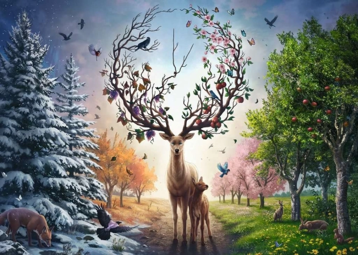 RAVENSBURGER Puzzle Magic Deer 1000 pieces