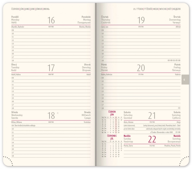 Zakagenda Twill 2025 zwart-goud