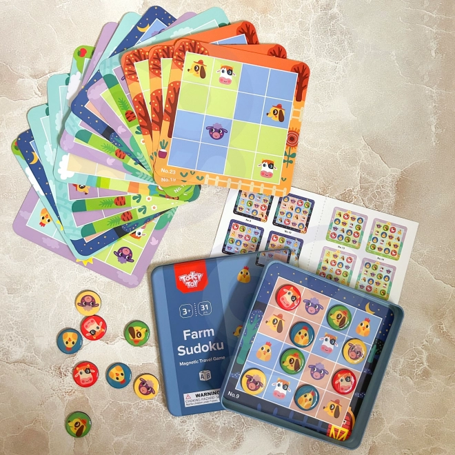 Tooky Toy Sudoku Spiel für Kinder - Bauernhof Edition