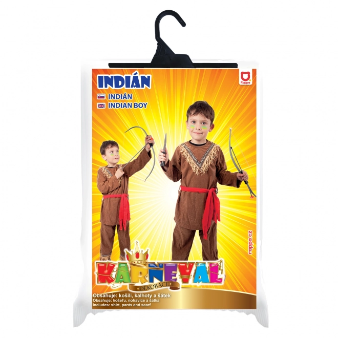 Kinderkostuum indiaan met sjaaltje (S)