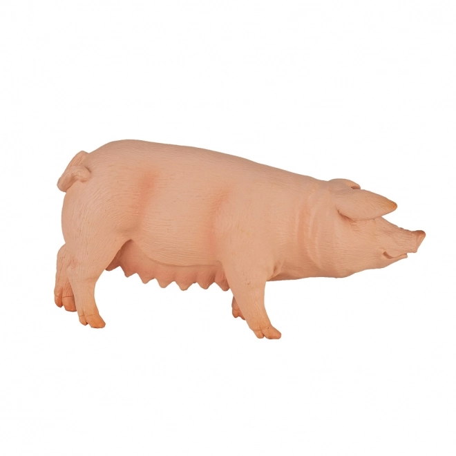 Realistische Kunststofffigur einer Sau