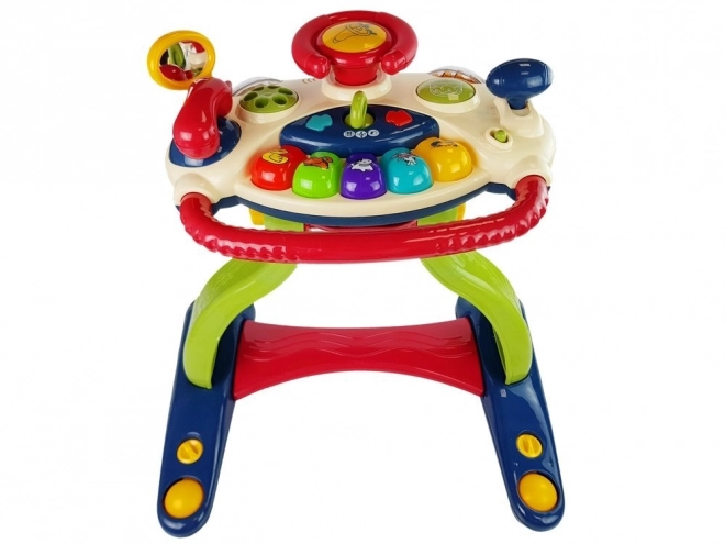 Interactieve loopwagen met stuur 3 in 1 voor baby's