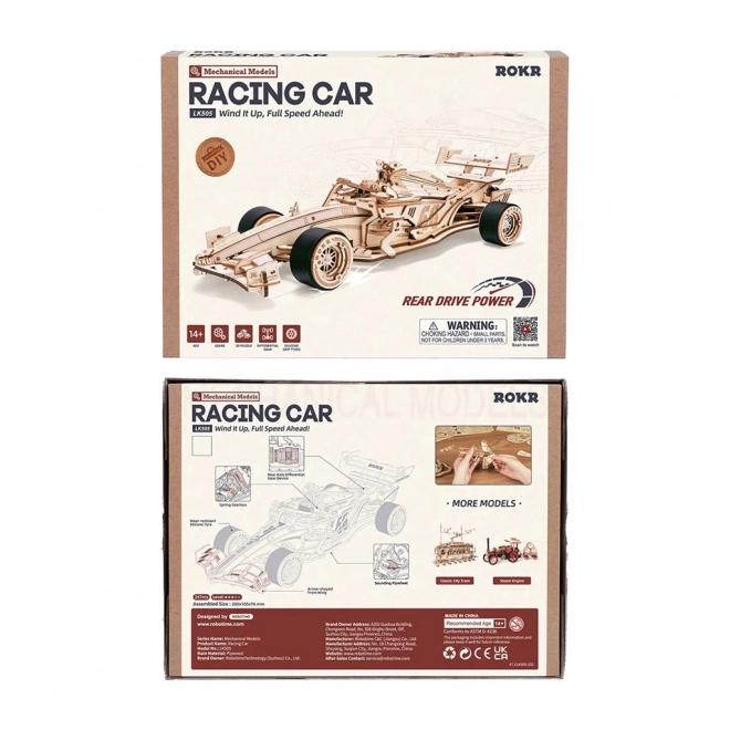 RoboTime 3D houten puzzel Racewagen