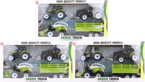 Set of Plastic Farm Machines with Trailer
