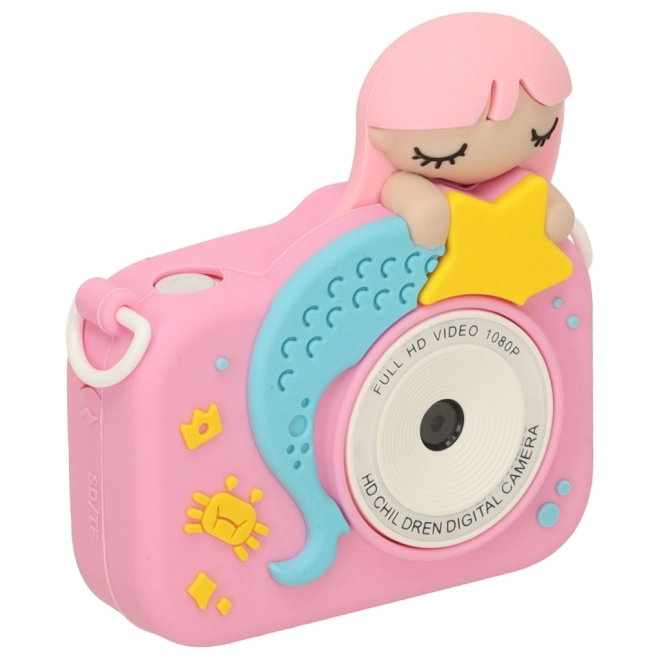 Roze digitale camera voor kinderen