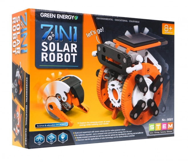 Zonnestel robots 7-in-1 om te bouwen voor kinderen 8+ Interactieve functies