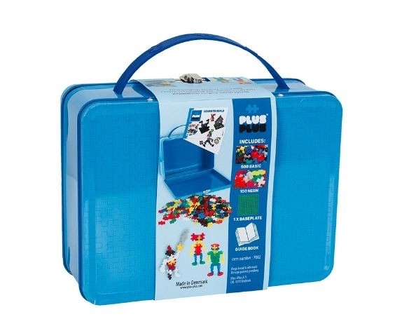 Blokjes Plus-Plus mini basisset in koffer 600 stuks