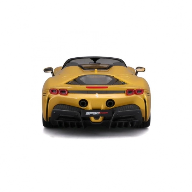 Bburago Ferrari SF90 Spider 1:18 - Geel