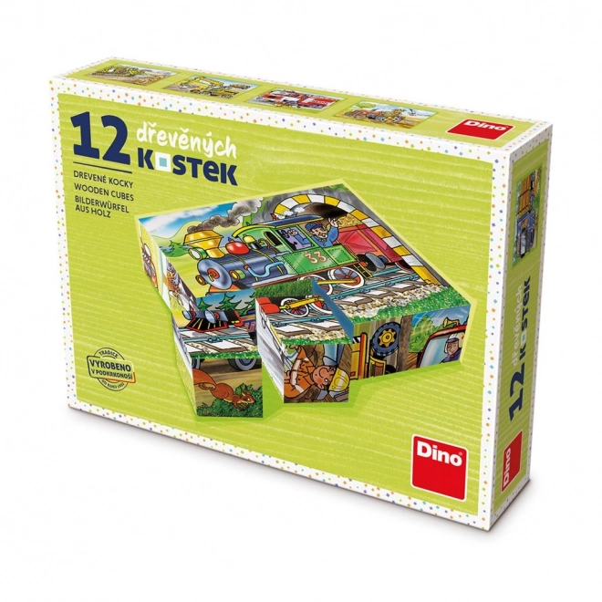 Children's Picture Blocks with Theme Train