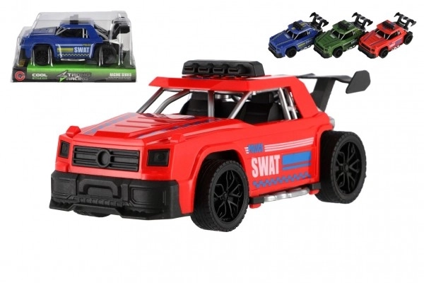 Rennwagen aus Plastik mit Schwungrad - 16 cm