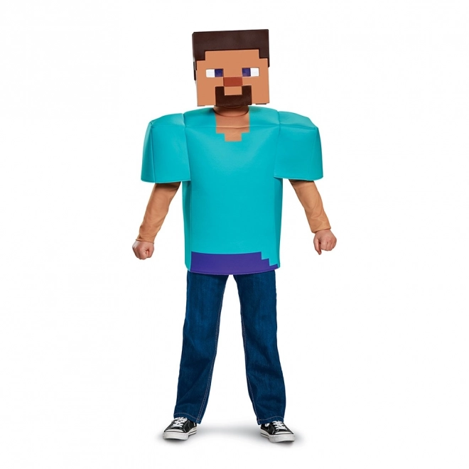 Minecraft - Steve kostuum, 10-12 jaar