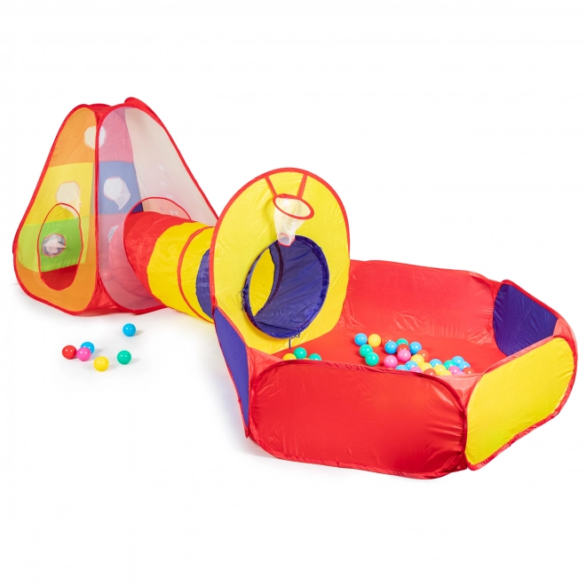 Tent met tunnel en ballen
