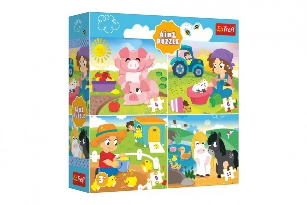 Puzzle Animals in the Village