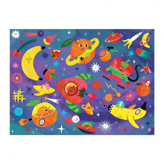 Mudpuppy Space Fruit Scented Puzzle 60 Pieces
