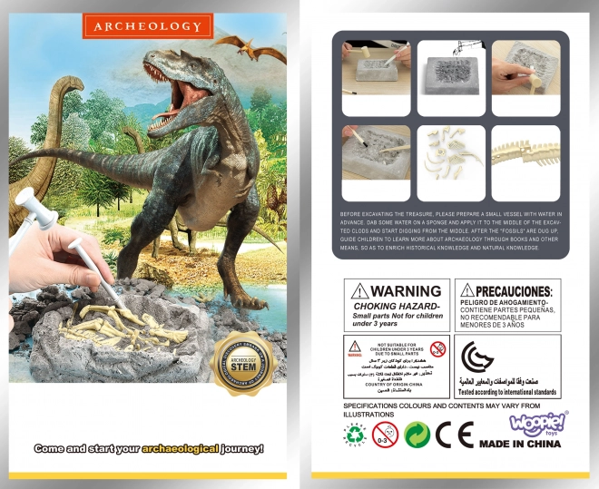 Woopie creatieve speelgoed dinosaurus skelet opgraving