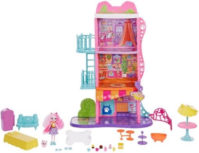 Enchantimals stadswoning met café – speelset