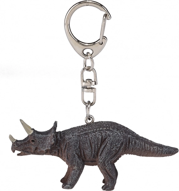 Mojo Keychain with Triceratops Figure