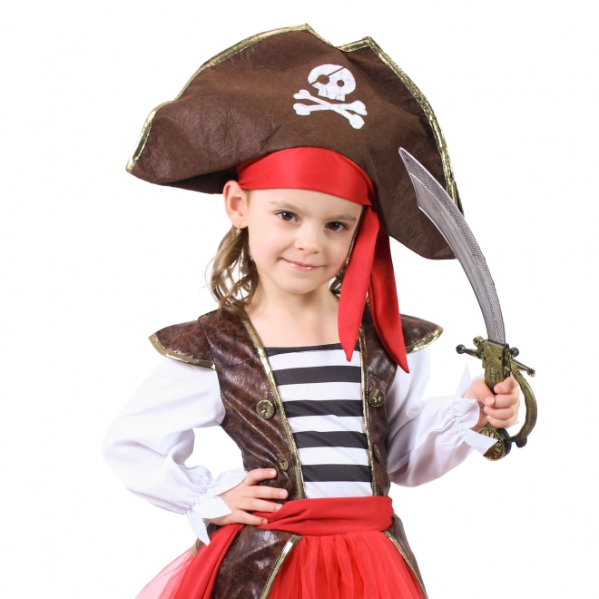 Kinderkostuum piratenmeisje (S) e-verpakking