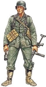 Duitse infanterie - plastic figuren