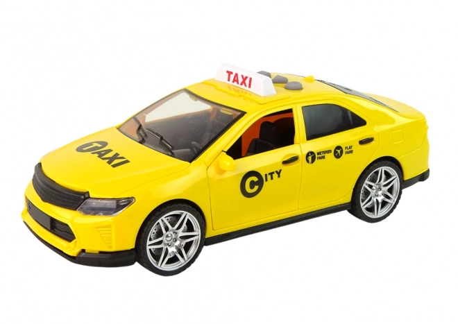 Auto Taxi Voertuig 1:14 Lichten Geluiden Geel