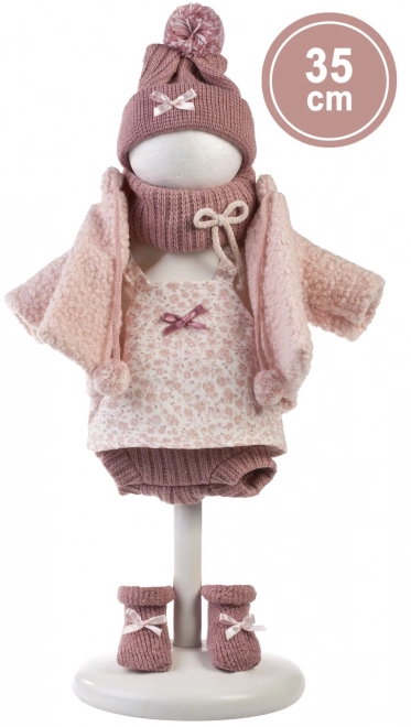 Llorens 535S SARA - realistische pop met zacht stoffen lichaam - 35 cm