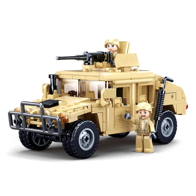Realistic military off-road with rotating armament