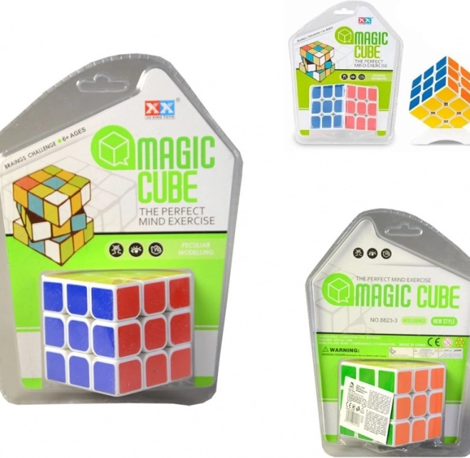 Magische Rubiks stijl kubus van 6 cm