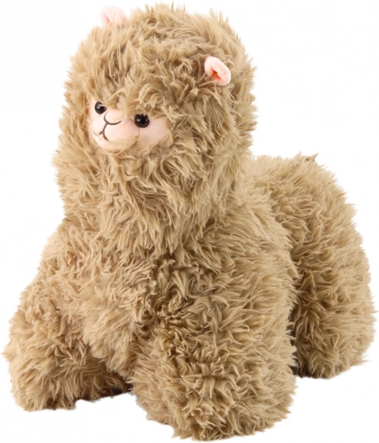Beige plush llama 40 cm
