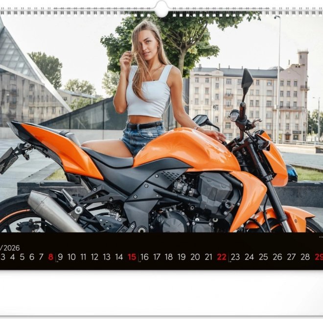 Muurkalender Girls & Bikes 2026
