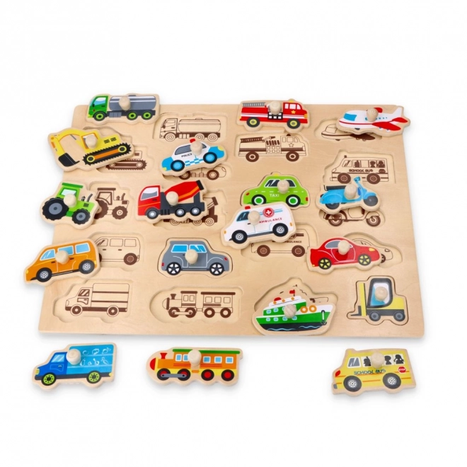 Grote houten puzzel Transport
