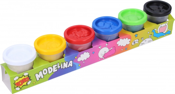 Klei set 6×50 g kleurrijke set