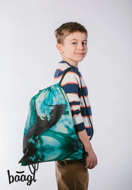 BAAGL SET 3 Ergo Draak: boekentas, etui, zak