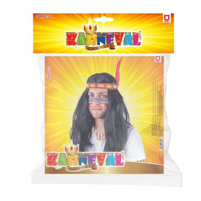 Karnevalsperücke Indianer für Erwachsene