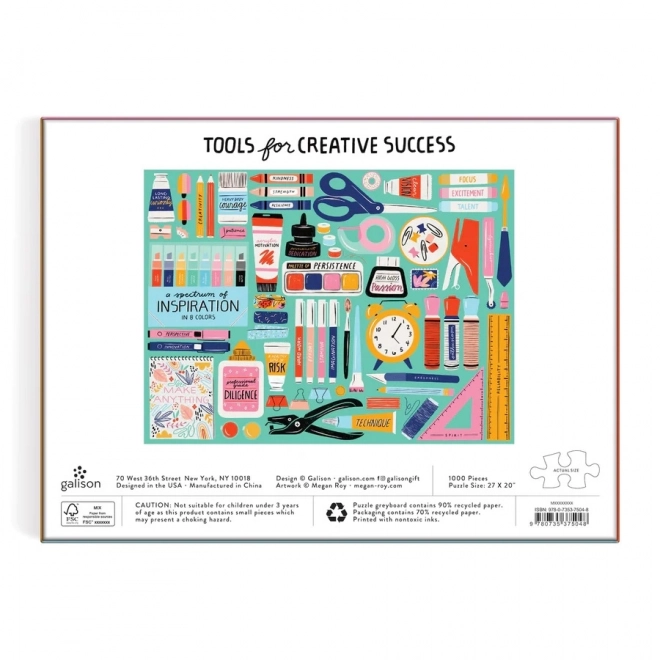 Puzzle Galison Creatieve Gereedschappen 1000 stukjes