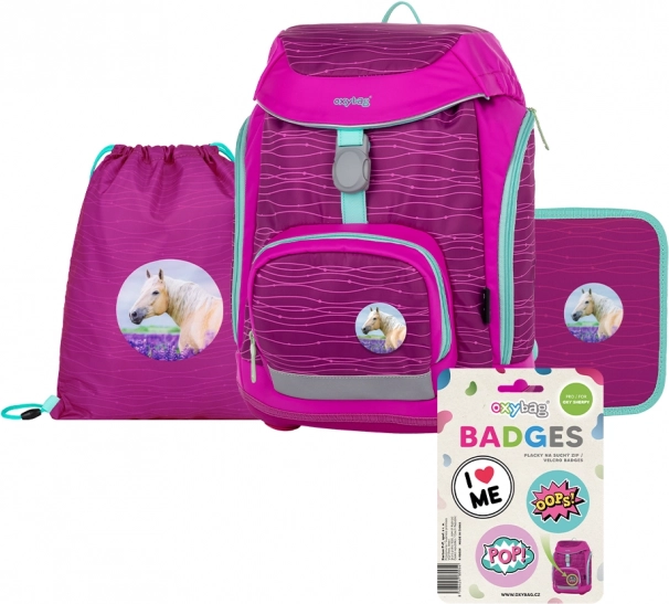 Školset OXY Sherpy Pink 4-delig