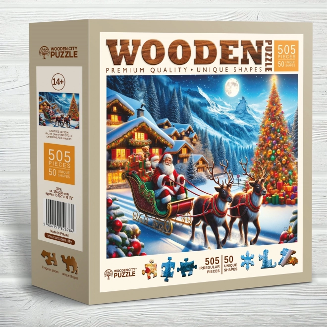 Houten puzzel Sants slee 505 stukjes